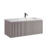 Тумба с раковиной Sancos Snob R 1.0 правая, Doha Soft, 100x42.6