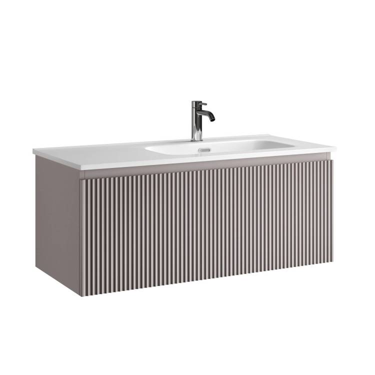 Тумба с раковиной Sancos Snob R 1.0 правая, Doha Soft, 100x42.6