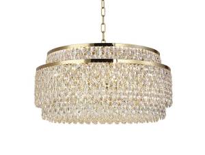 Подвесная люстра Newport Tiffany 8530/80 C gold polished