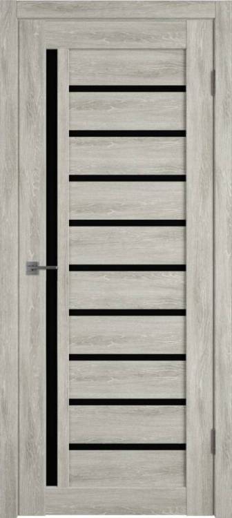 Межкомнатная дверь Владимирская Фабрика Дверей Atum 11 Lin Vellum стекло Black Gloss 600x2000