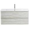 Тумба под раковину Belbagno Albano-Cer ALBANO-CER-1050-2C-SO-RVB 102x44x50 Rovere Vintage Bianco подвесная с двумя выкатными ящиками