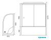 Душевая кабина Royal Bath BK RB8120BK2-M-R с высоким поддоном, с сиденьем фото 3