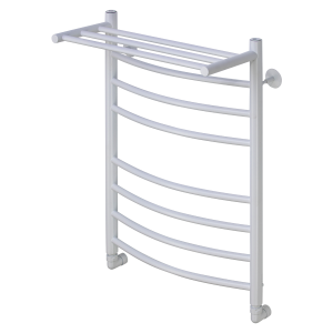 Полотенцесушитель водяной Comfysan Noumi 014094 W-8 80/50 с полкой, белый матовый