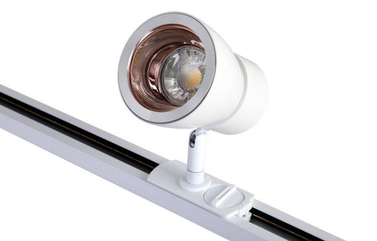 Трековый светильник однофазный Crystal Lux CLT 0.31 009 WH-GO