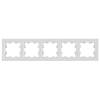 Рамка 5-постовая IEK Brite BR-M52-K01 белый фото 4