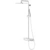 Душевая стойка Teska Mira DK2920C с термостатом, белое стекло