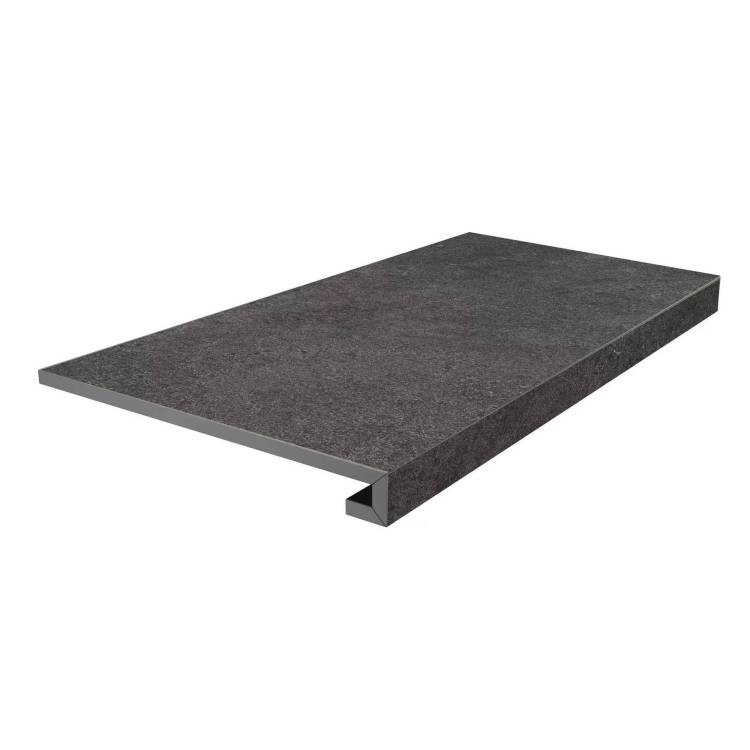 Ступень Kerama Marazzi Портленд KM8080G0061RGCF Фронтальная Клееная Антрацит Матовый Обрезной 33x80