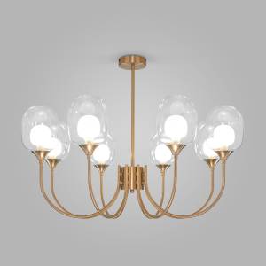 Потолочный светильник Eurosvet Spritz 70217/8 латунь Smart