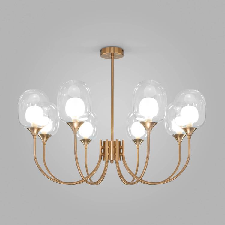 Потолочный светильник Eurosvet Spritz 70217/8 латунь Smart