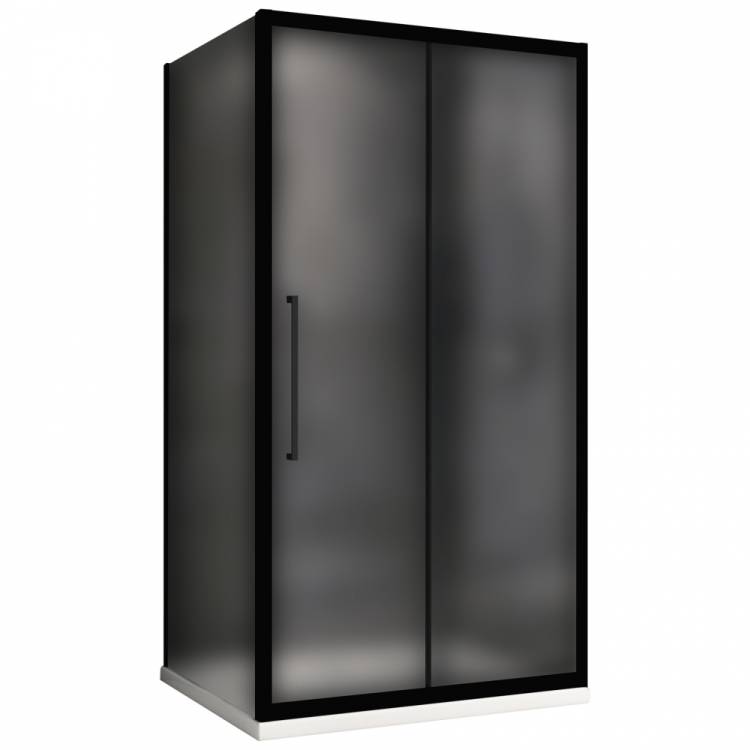 Душевой уголок Abber Schwarzer Diamant AG30170BMH-S80BM профиль черный, стекло матовое, 80x170x195