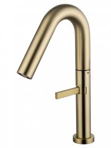 Смеситель для раковины Wonzon & Woghand WW-6068-BG высокий, золото