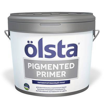 Грунт пигментированный Olsta Pigmented Primer белый 5.6 л