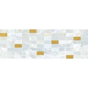 Декор Laparet Eden MM60156 Мозаичный Светло-Голубой Золото 20x60