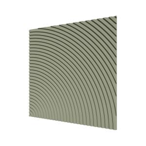 Стеновая квадратная панель МДФ Ликорн Круги фисташка 50x50x0.8