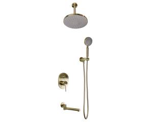 Душевой комплект Bronze de Luxe Scandi 14582/1BR бронзовый