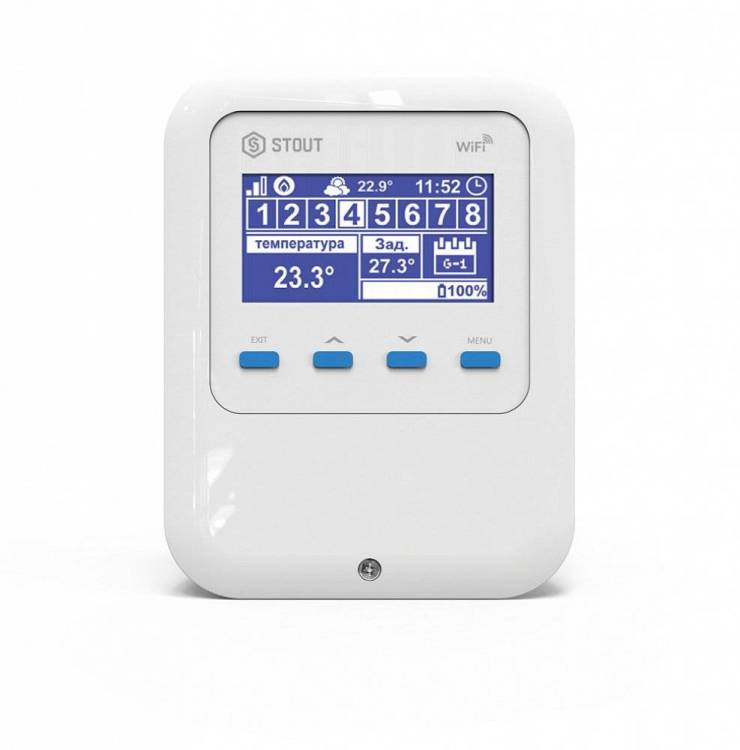 Интернет регулятор температуры Stout ST-WIFI 8S (STE-0101-100080)