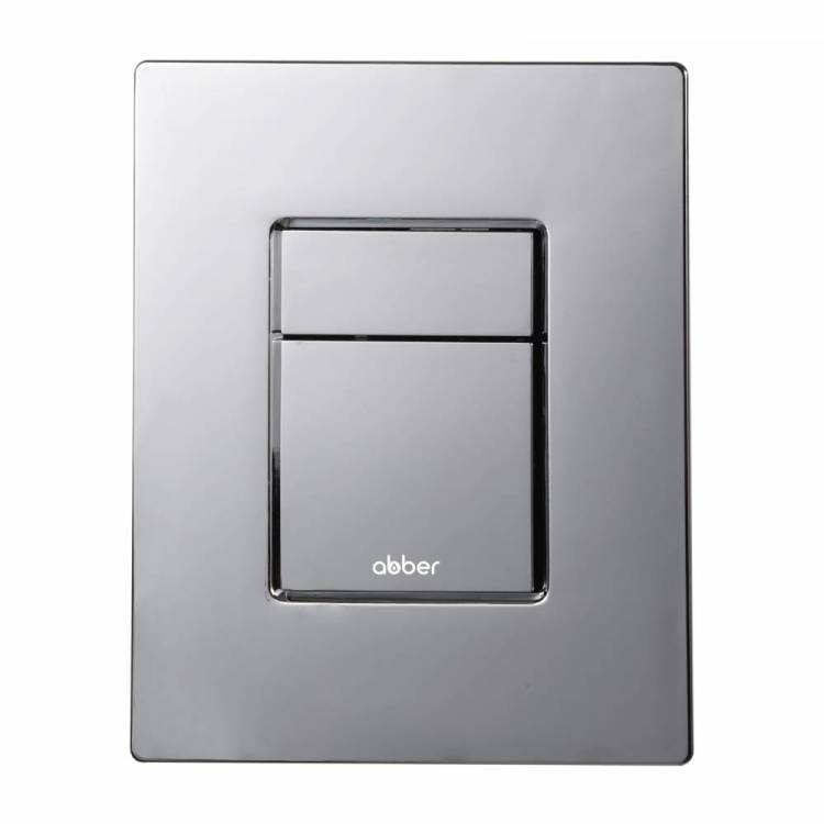 Кнопка смыва Abber AC0123 пневматическая, хром глянцевый