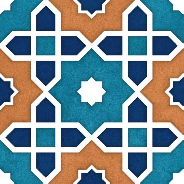 Керамогранит Ennface Pattern ENPTR6001MT2020 Tantora Blue 20x20