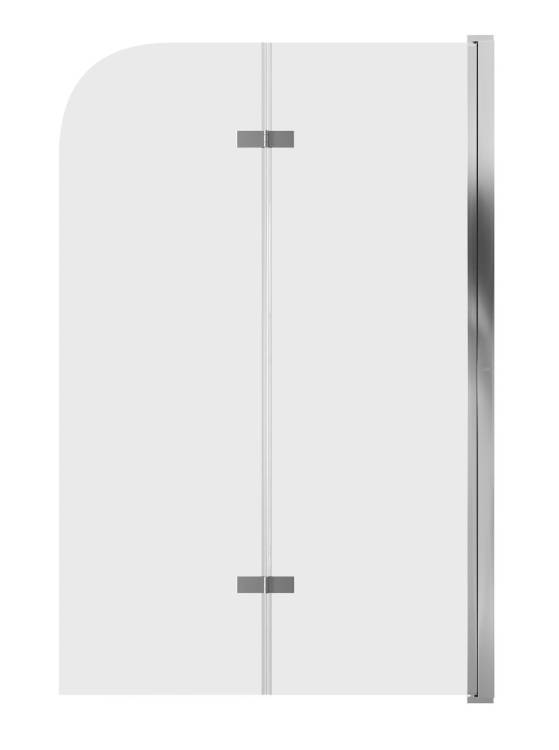 Шторка для ванны Grossman GR-106/100 100х150 алюминиевый профиль, стекло ПРОЗРАЧНОЕ 6мм