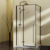 Душевой уголок Vincea Slim-N VSR-5SN9010CLB профиль черный, стекло прозрачное, 100x90x195