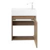 Тумба под раковину Belbagno Kraft Mini KRAFT MINI-500/260-1A-SO-RT-R 49.4x25.6x50 Rovere Tabacco подвесная с распашной дверцей, правосторонняя фото 4