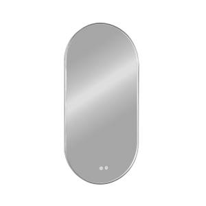 Зеркало Comforty Оникс 00-00014220CF с подсветкой и антизапотеванием, серебро, 50x100