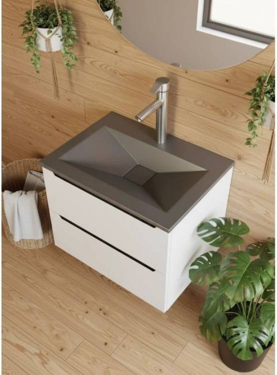 Раковина Uperwood Geo RGeo70g 70 см, графит