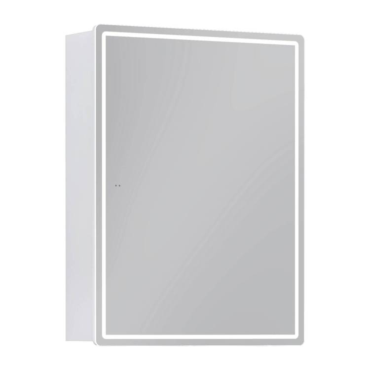 Зеркало-шкаф Vigo Geometry Comfort 60 с подсветкой и антизапотевателем белый