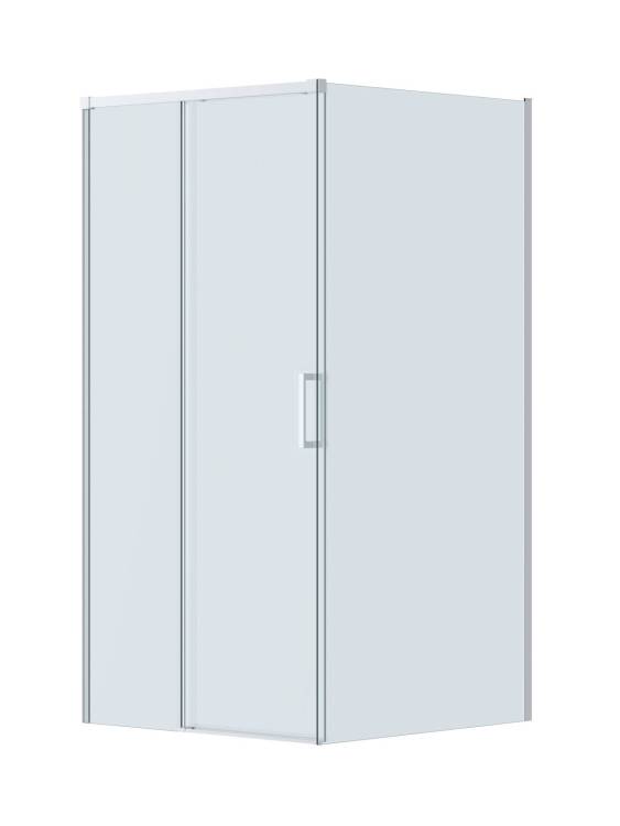 Душевой уголок Cezares PLANE-AH-1-110/100-C-CR профиль хром, стекло прозрачное, 110x100x195