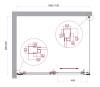 Душевой уголок Belbagno LUCE-AH-1-110/90-C-Cr профиль хром, стекло прозрачное, 110x90x195 фото 6