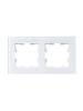 Рамка 2-постовая IEK Brite BR-M22-G-K01 белый фото 5