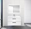 Тумба под раковину Belbagno Aurora AURORA-900-2C-SO-BL 90x45x50 Bianco Lucido подвесная с двумя выкатными ящиками фото 3