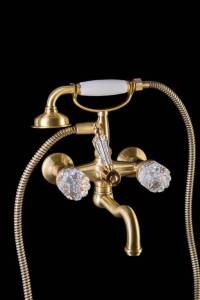 Смеситель для ванны Boheme Crystal 313-CRST бронза