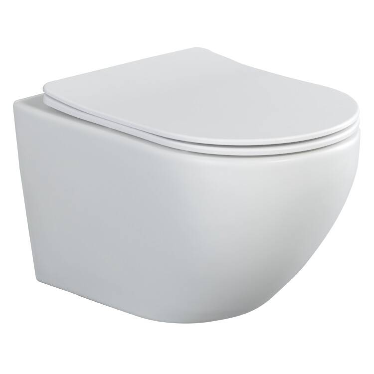 Унитаз подвесной Splendy Light LI10152VTYWMW безободковый, сиденье микролифт, белый матовый