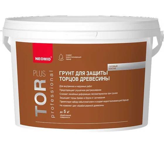 NEOMID TOR PLUS состав для защиты торцов древесины (5л)